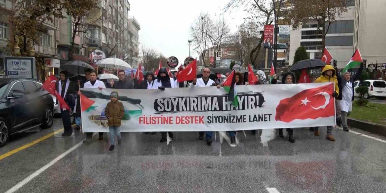 Kütahya’da Sağlık Çalışanlarından Filistin İçin "Sessiz Yürüyüş"