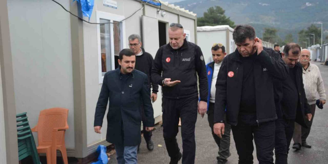 Belen Kaymakamı Yılmaz, Konteyner Kentlerde İncelemelerde Bulundu