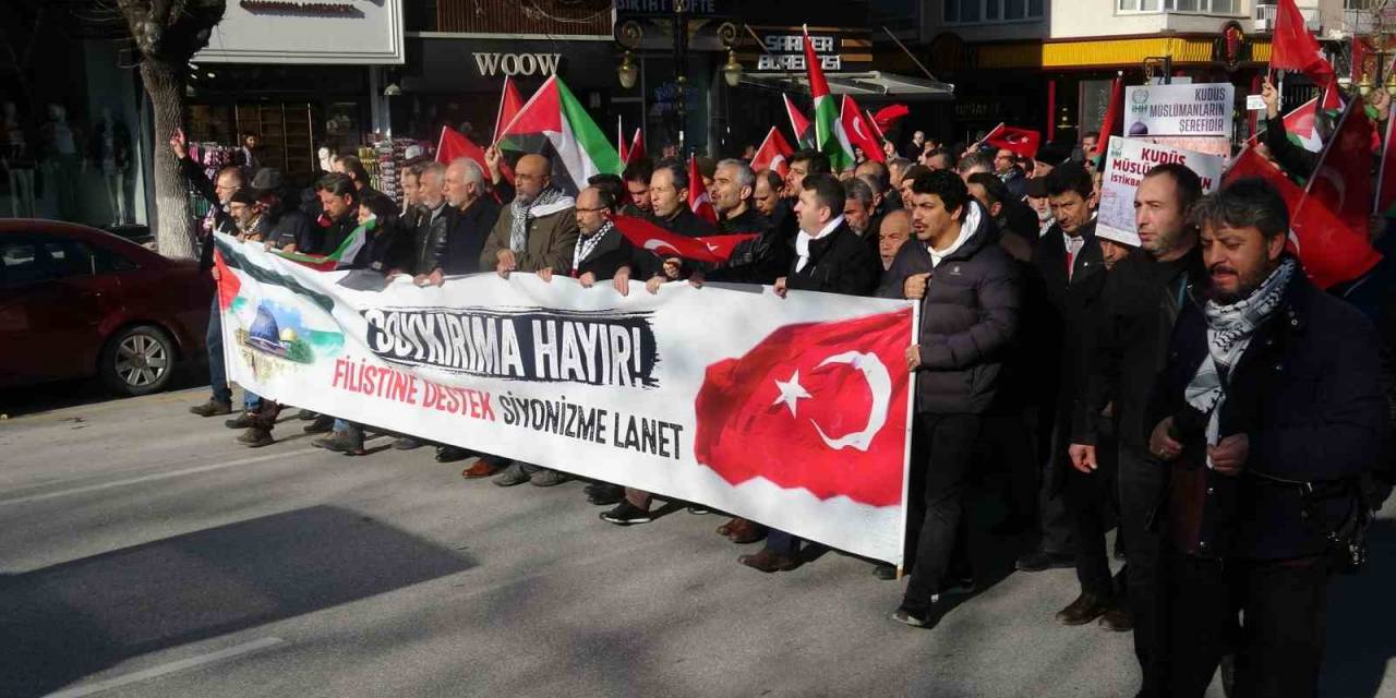 Kütahya’da Filistin’e Destek Yürüyüşü