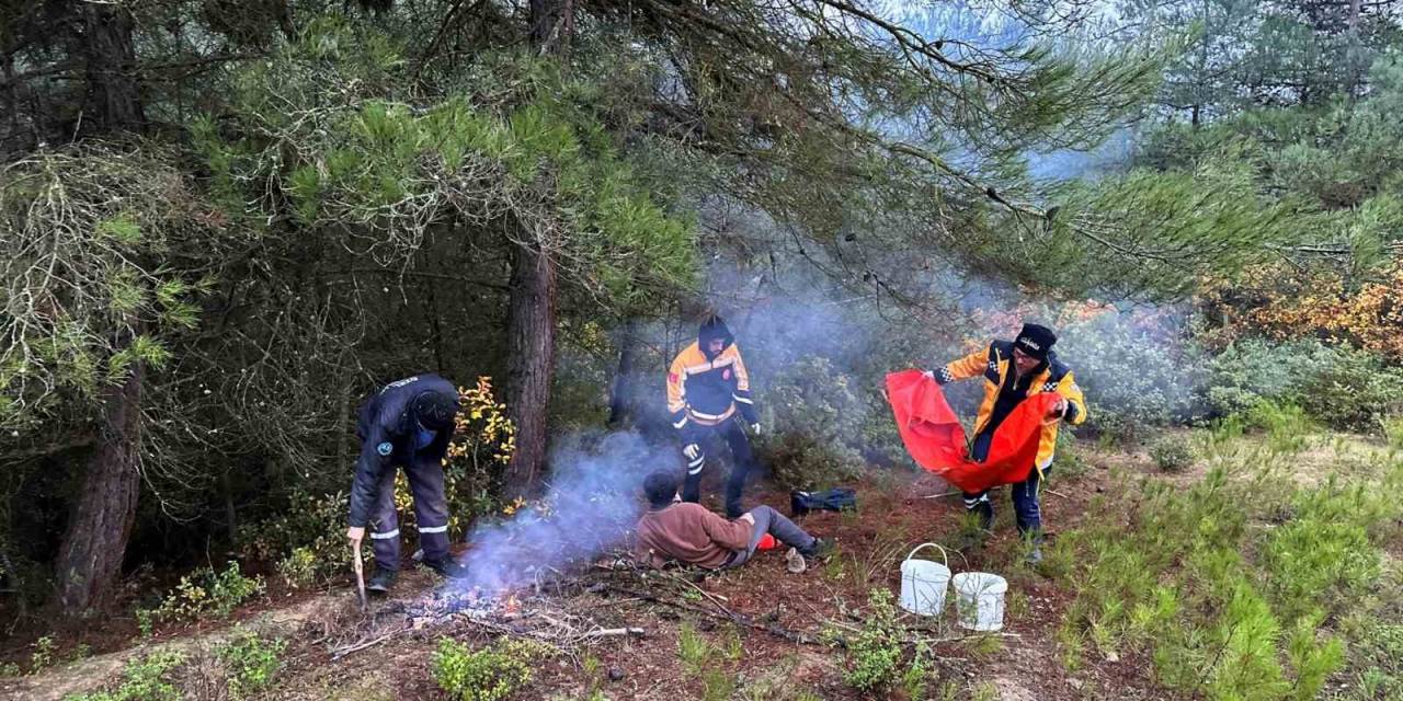 Mantar Toplamaya Gittiği Dağlık Alanda Mahsur Kaldı