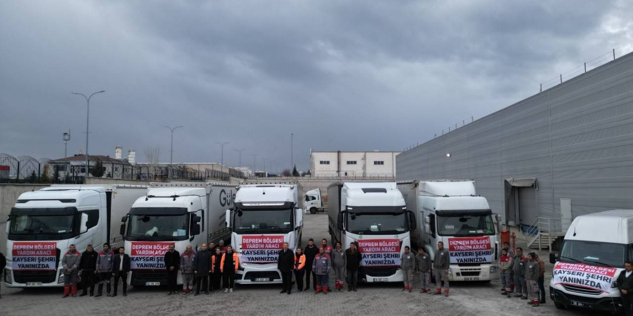 Kayseri Deprem Koordinasyon Merkezi’nin Yardım Eli Malatya’ya Uzandı