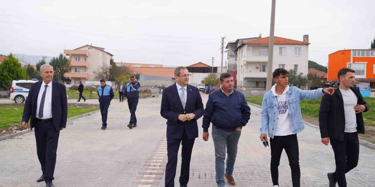 Ayvalık’ta İki Bölgeye 14 Bin Metrekare Kilit Taşı