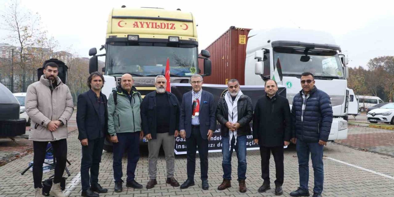 Eyüpsultan’dan Filistin’e 9 Yardım Tırı