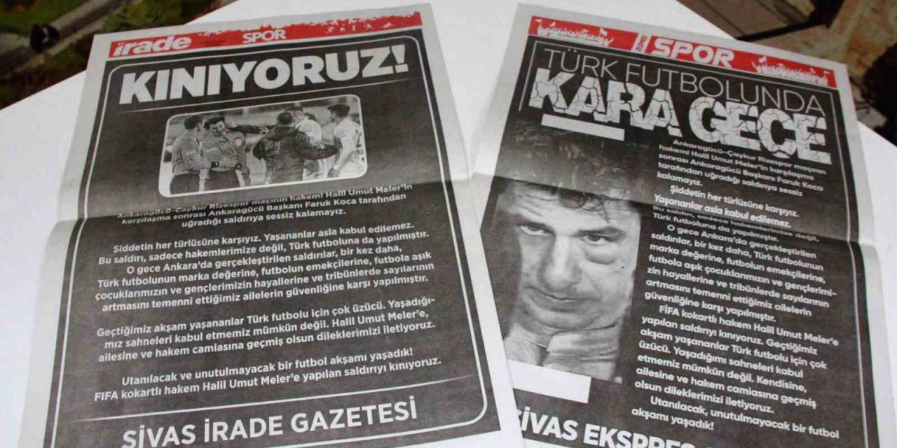 Sivas’ta Yerel Gazeteler, Spor Sayfalarını Kararttı!