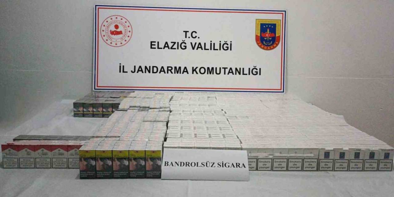 Elazığ’da 2 Bin 100 Paket Kaçak Sigara Ele Geçildi