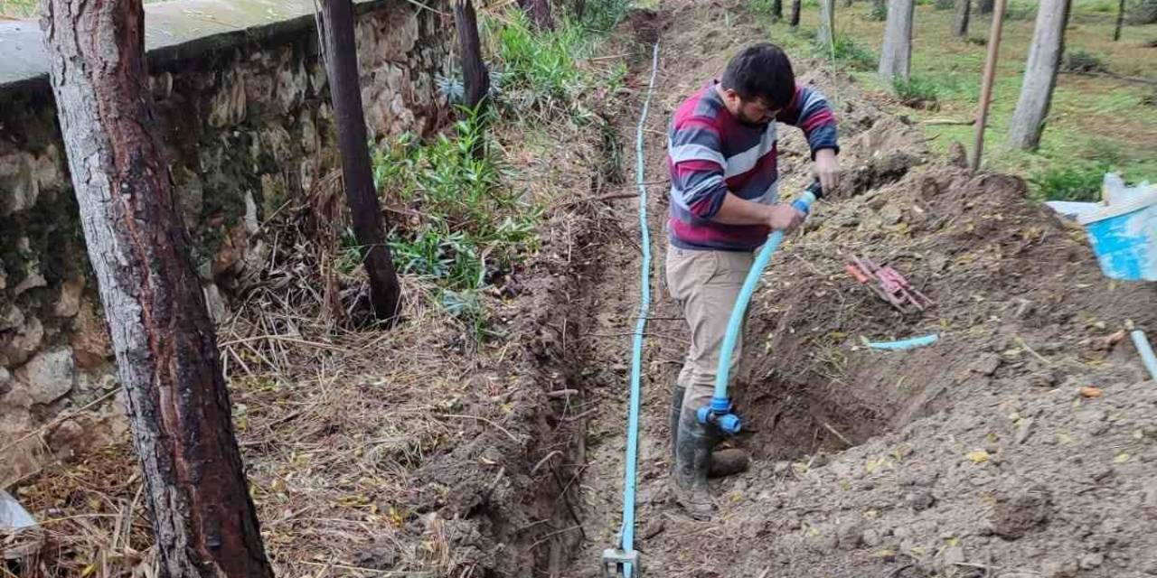 Çökelek Mahalle Mezarlığı’nda İçme Suyu Hattı Yenilendi