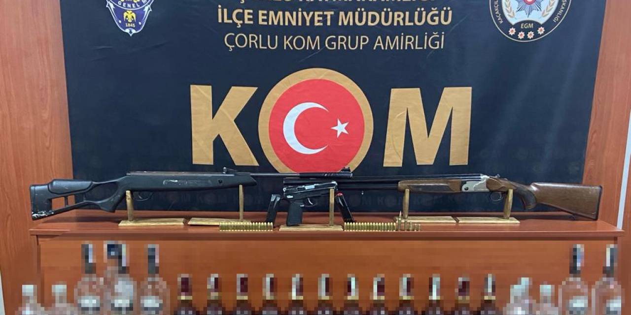Tekirdağ’da 143 Şişe Gümrük Kaçağı İçki Ele Geçirildi