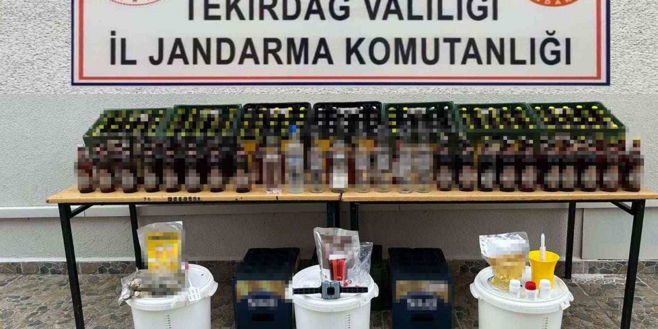 Tekirdağ’da 250 Litre Sahte Alkol Ele Geçirildi