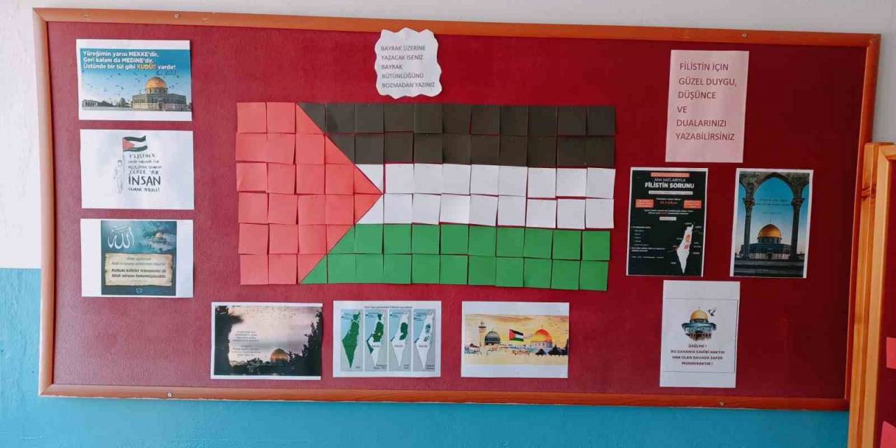 Boyabatlı Öğrencilerin Kalbi Filistin İçin Atıyor