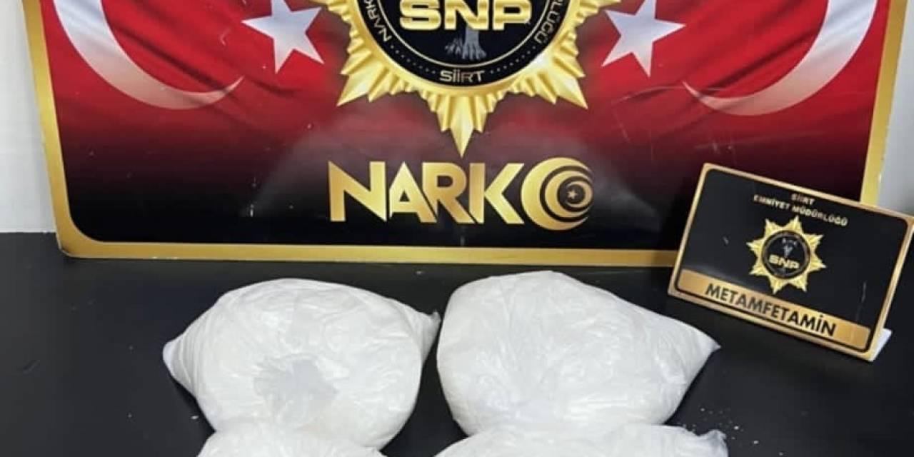 Siirt’te 3 Kilogram Metamfetamin Ele Geçirildi: 3 Kişi Tutuklandı