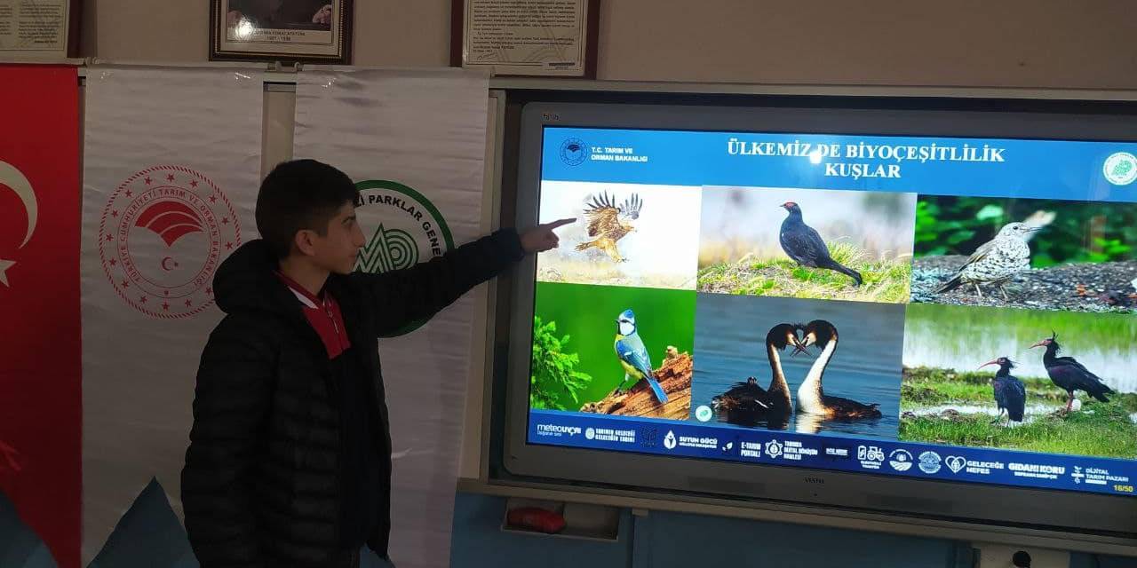 Kars’ta Dkmp’den Öğrencilere Doğa Koruma Eğitimi