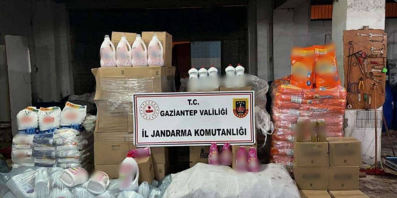 Gaziantep’te 3,5 Milyon Tl’lik Sahte Deterjan Ele Geçirildi