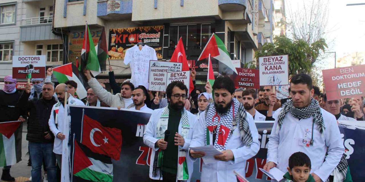 Siirt’te Doktorlardan Filistin İçin ’sessiz Yürüyüş’