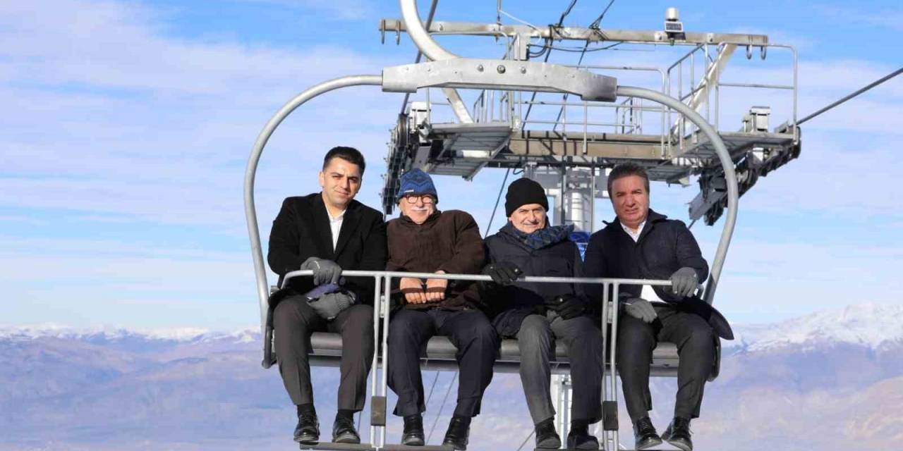 Yıldırım, Ergan Dağı Kayak Merkezi’nde İncelemelerde Bulundu