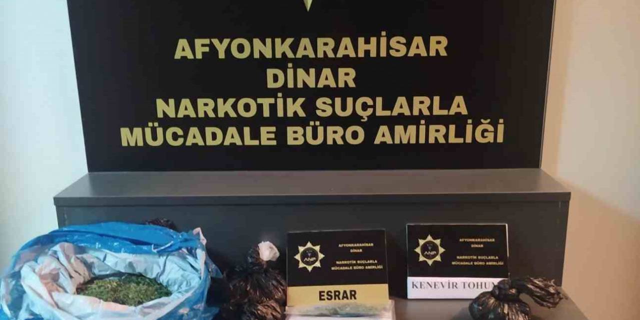 Başmakçı’da 2 Eve Uyuşturucu Baskını