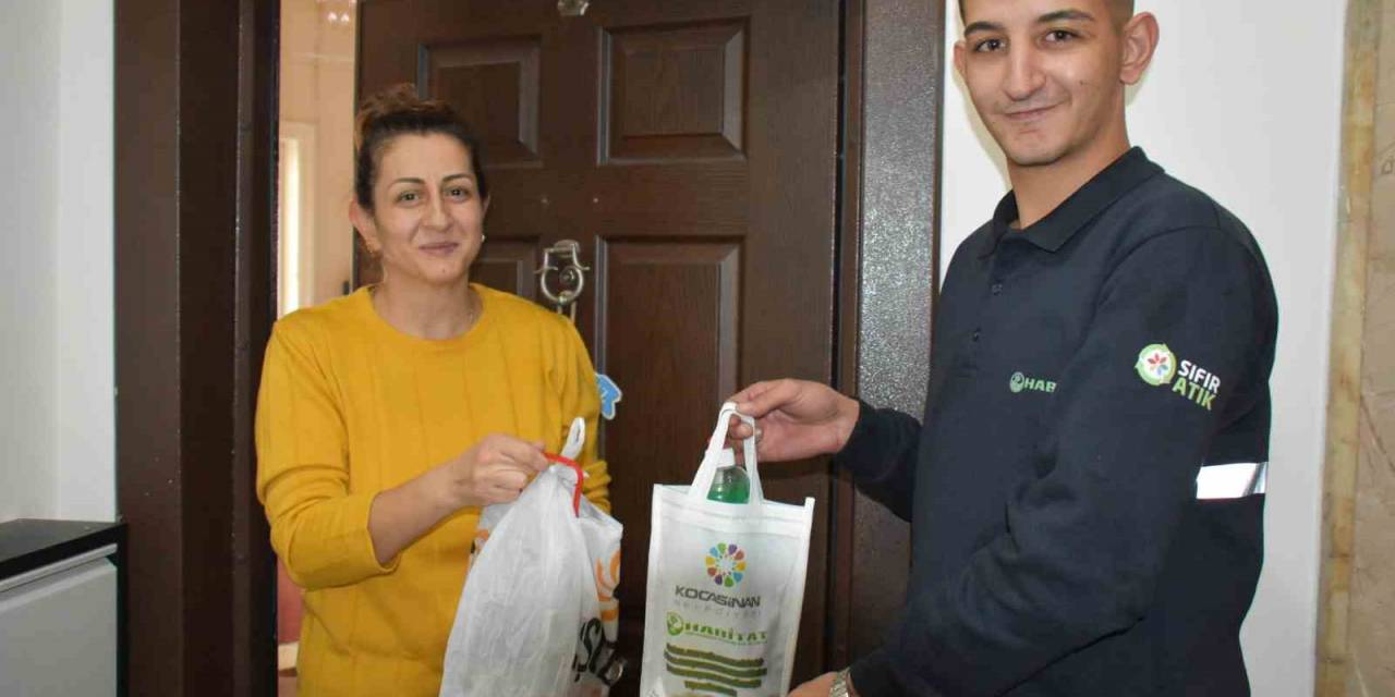 Kocasinan’dan Bitkisel Atık Yağa, Temizlik Seti Hediye