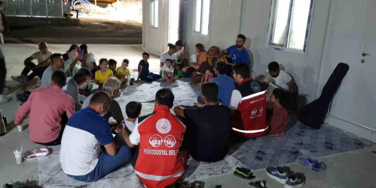 Depremzedelere Psikososyal Destek Verilmeye Devam Ediliyor