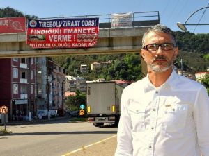 Tirebolu Ziraat Odası Başkanı Yaman’dan Üreticiye “Emanet Fındık“ Protestosu