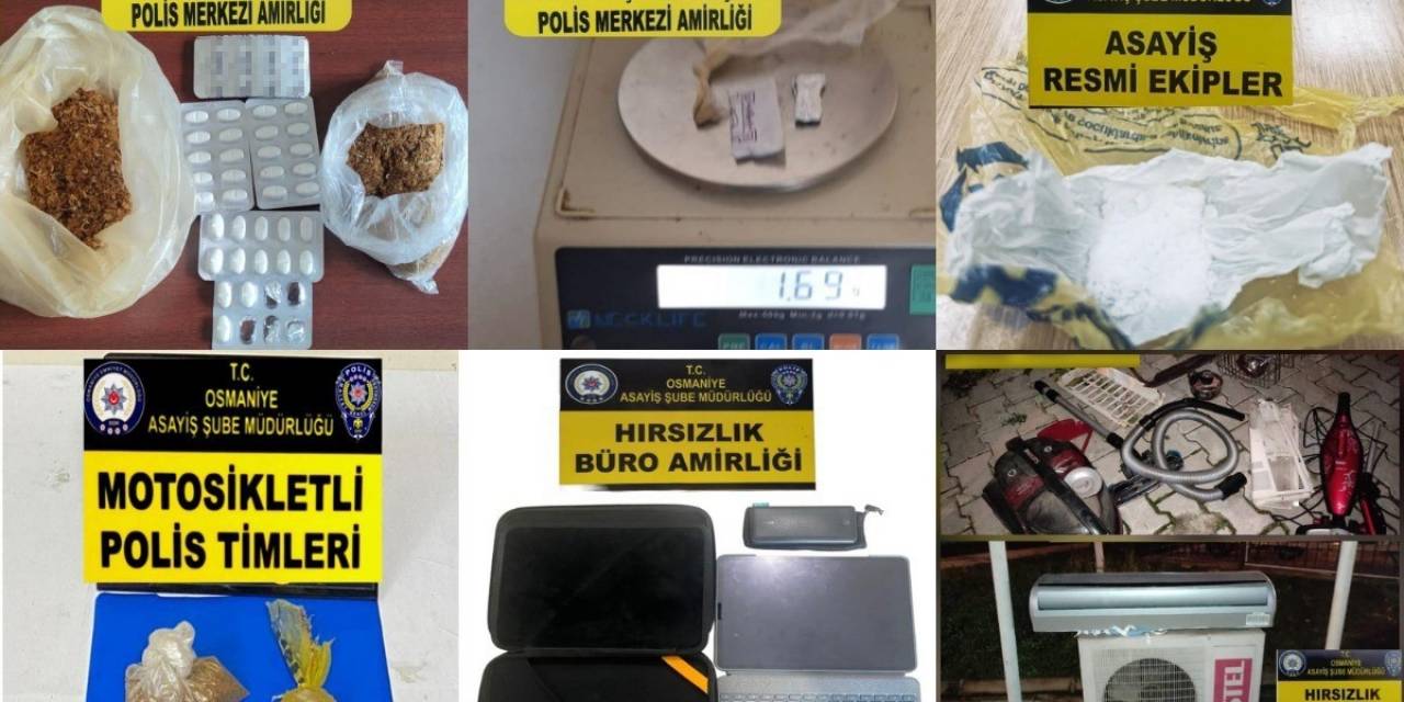 Osmaniye’de Asayiş Uygulamaları: 21 Tutuklama