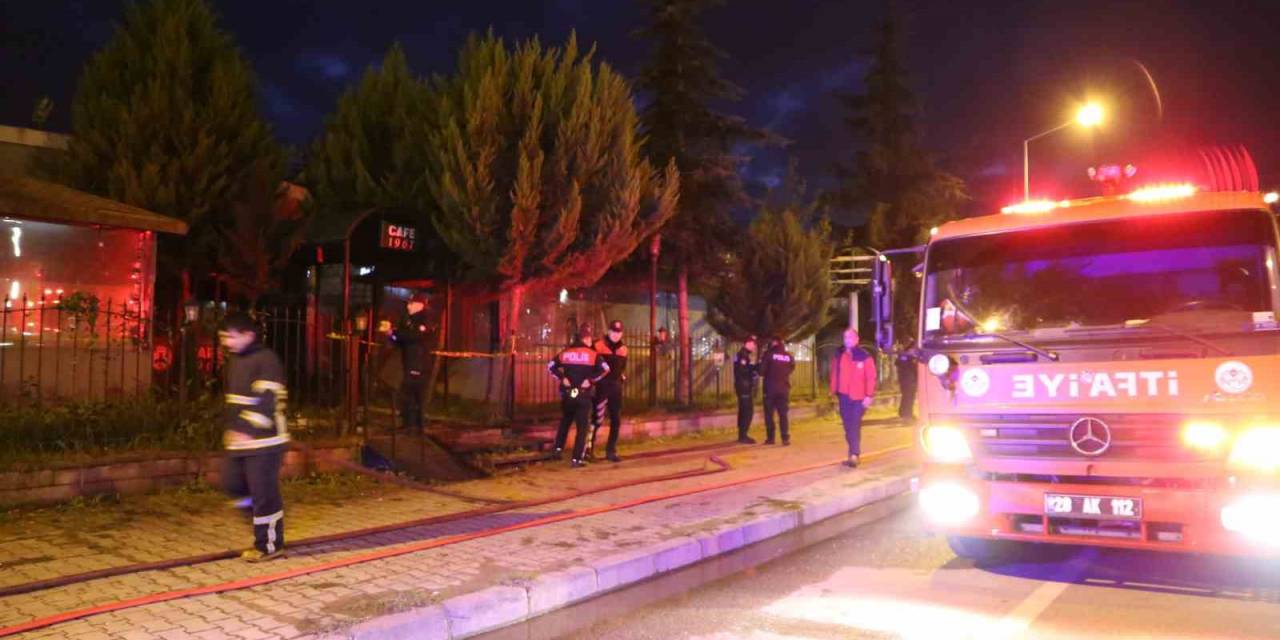 Giresun Üniversitesi Sosyal Tesislerinde Yangın Çıktı