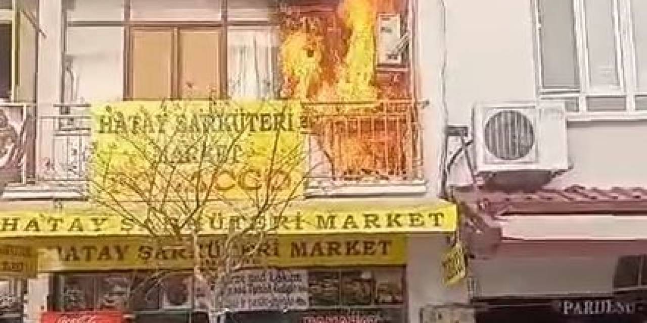 Söndürülmeyen Soba Kovası Balkonda Yangına Sebep Oldu