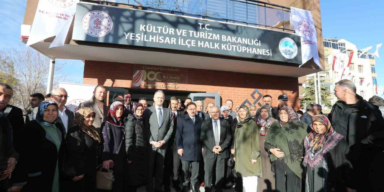 Yeşilhisar İlçe Halk Kütüphanesi Açıldı