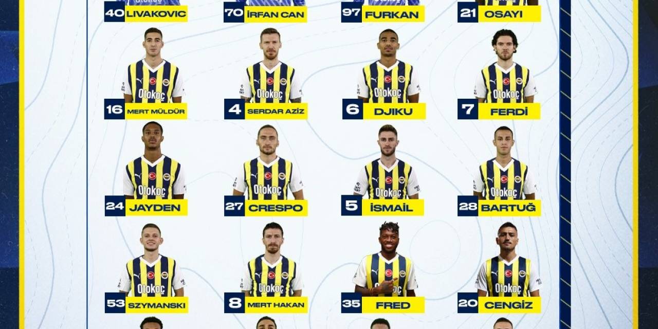 Fenerbahçe’nin Kayserispor Maçı Kamp Kadrosu Belli Oldu
