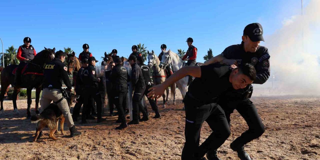 Atlı Polislerden Nefes Kesen Tatbikat