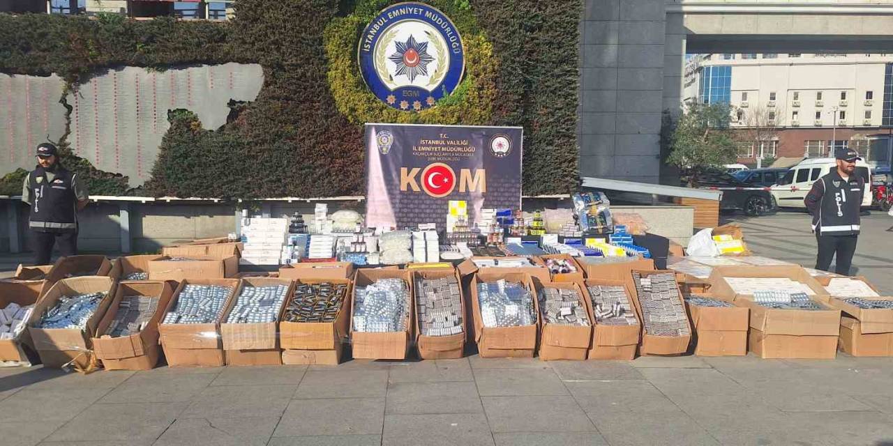 İstanbul’da 40 Milyon Liralık Kaçak İlaç Operasyonu: 3 Gözaltı