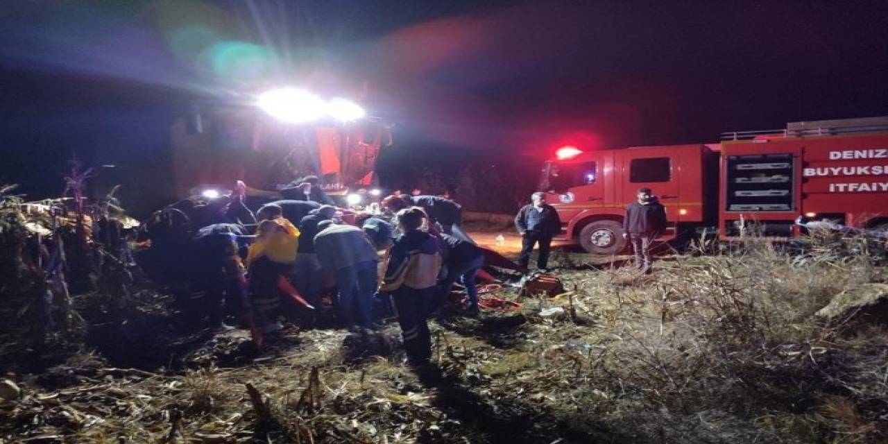 Biçerdövere Sıkışan Üretici Yoğun Uğraşlar Sonucunda Kurtarıldı
