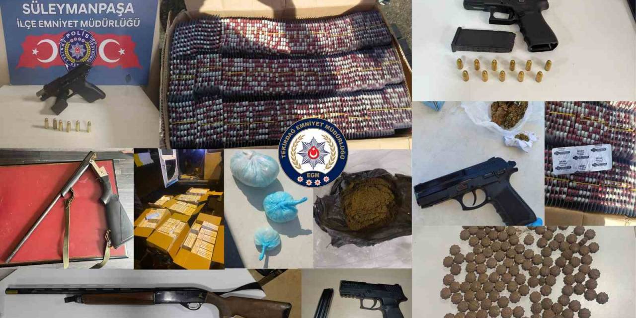 Tekirdağ’da Uyuşturucuya Geçit Yok: 15 Gözaltı