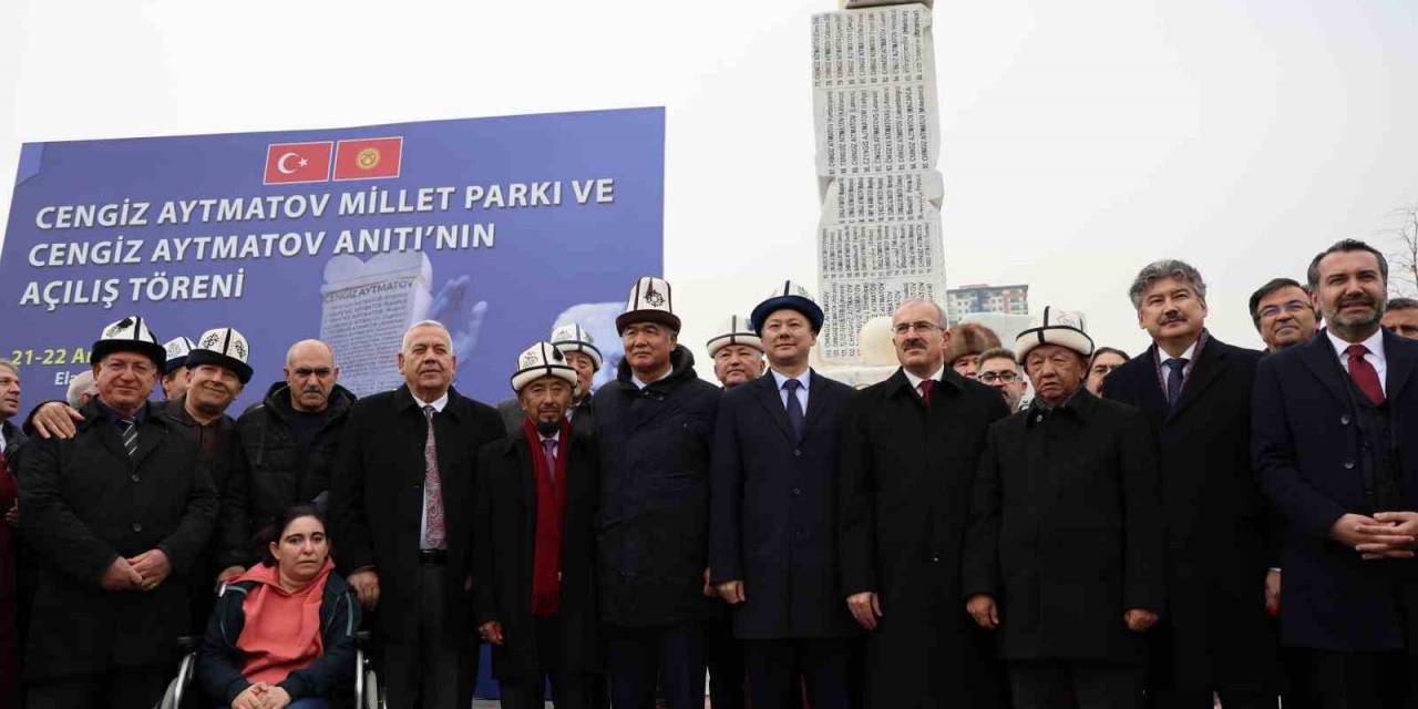 Elazığ’da Cengiz Aytmatov Parkı Ve Anıtı Açıldı