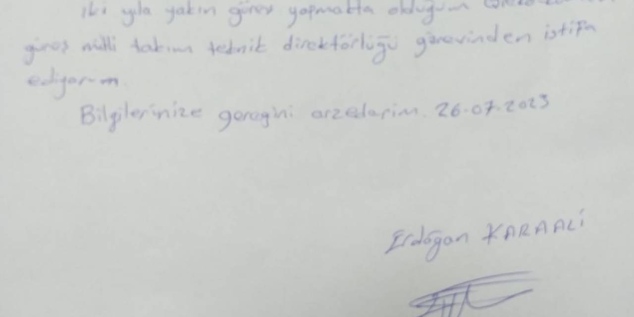 Tgf’den Erdoğan Karaali Açıklaması