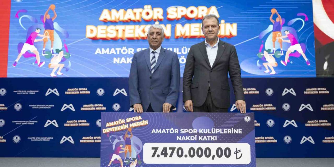 Mersin Büyükşehir Belediyesinden Amatör Kulüplere 7 Milyon 470 Lira Destek