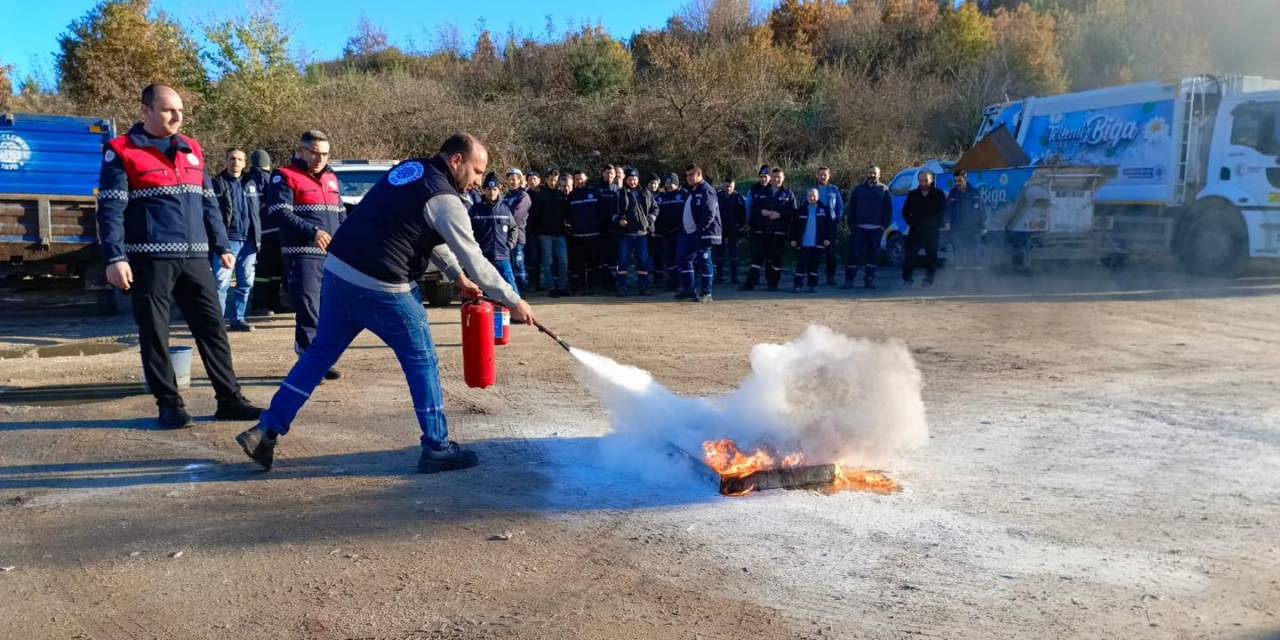 Biga Belediyesi Personeline Acil Durum Eğitimi Verildi