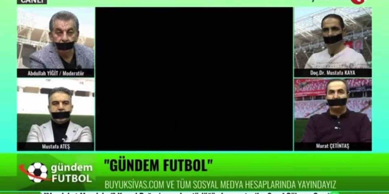 Sivaslı Yorumculardan Hakem Hatalarına Siyah Bantlı Tepki