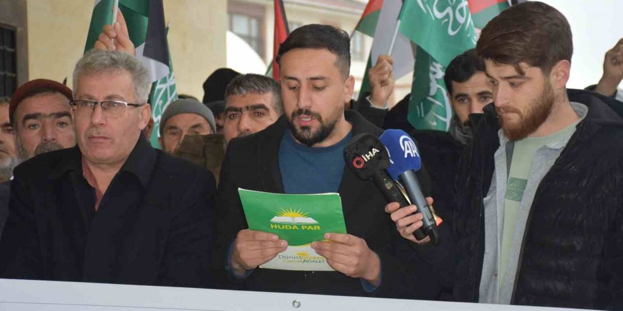 Şırnak’ta İsrail’in Filistin’e Yönelik Saldırıları Protesto Edildi