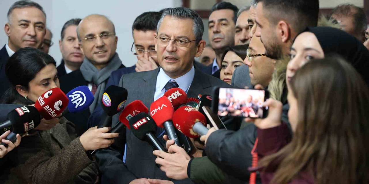 Chp Genel Başkanı Özel: "Muhalefete Muhalefet Yapmayız"