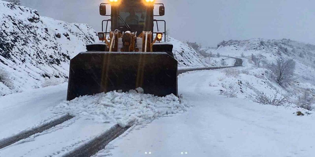 Kahramanmaraş Kırsalına Kar Düştü Ekipler Müdahale Etti