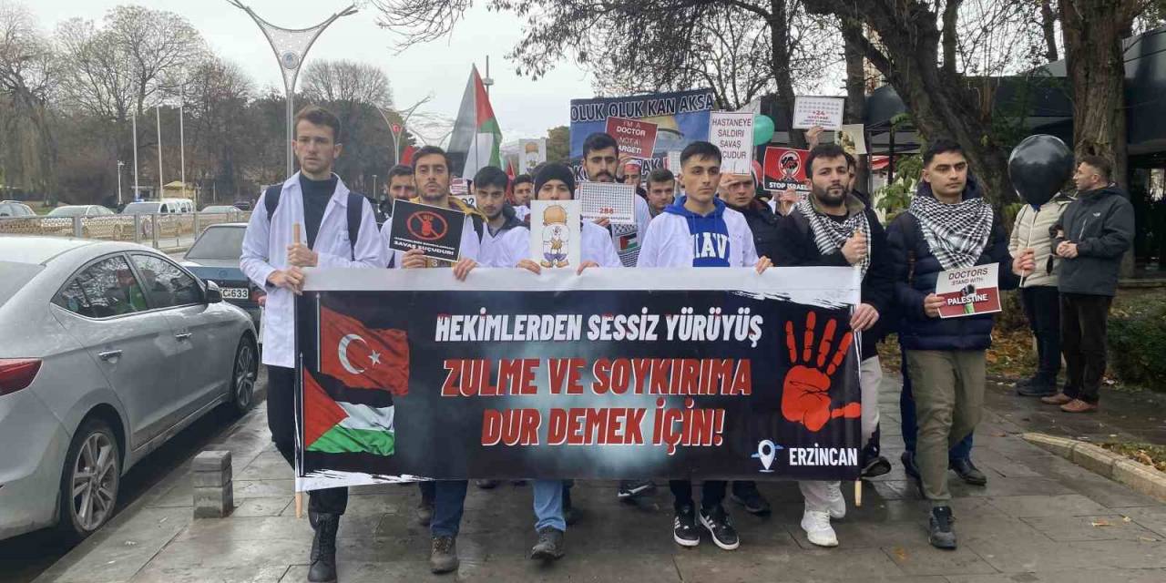 Tıp Fakültesi Öğrencileri Ve Sağlık Çalışanlarından ’sessiz Yürüyüş’