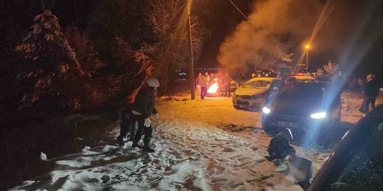 Karabük’te Yüksek Kesimlerinde Kar Yağışı Etkisini Artırdı