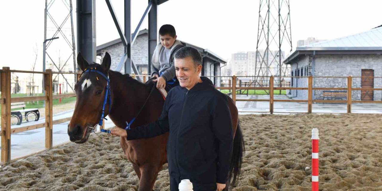 Down Sendromlu Ayaz’a At Üstünde Terapi