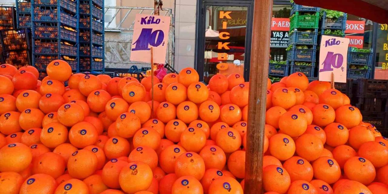 Hatay Portakalı Tezgahta Yerini Aldı