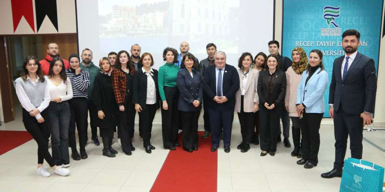 Gürcistan Tiflis İvane Cavakhişvili Devlet Üniversitesi Rektörü RTEÜ'yü Ziyaret Etti