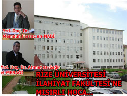 Rize Üniversitesi'ne Mısırlı Hoca