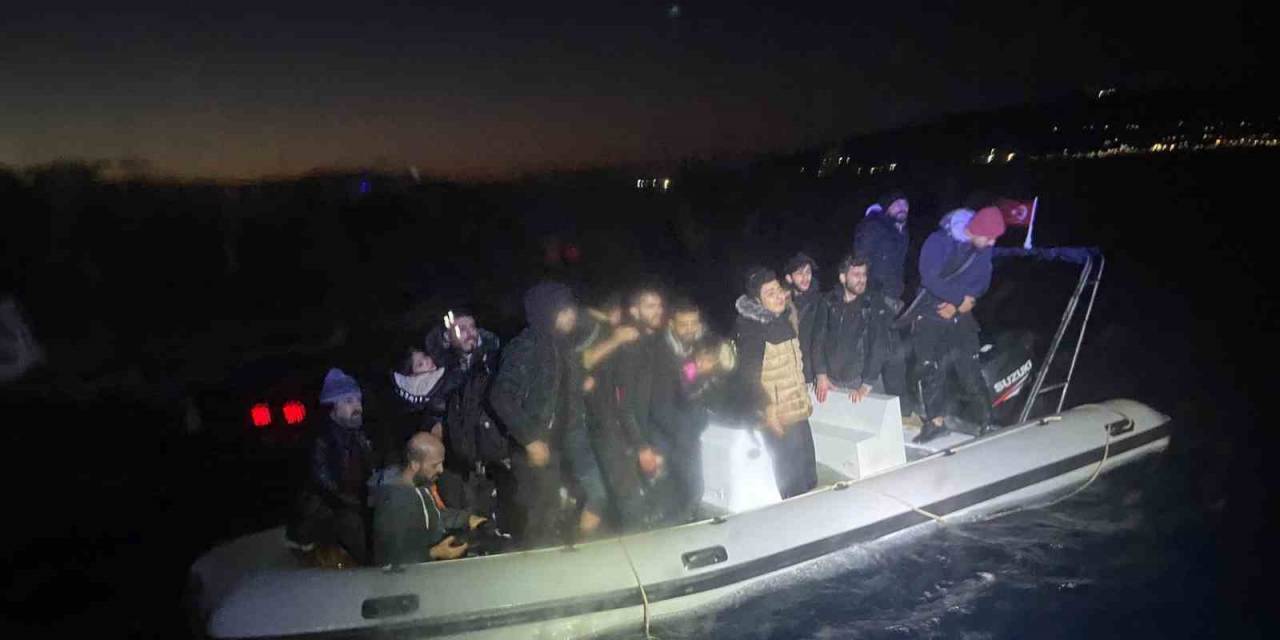 Bodrum’da 17 Düzensiz Göçmen Kurtarıldı