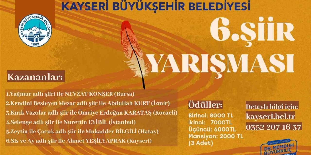 Büyükşehir’in 6’ncı Şiir Yarışmasında Kazananlar Belli Oldu