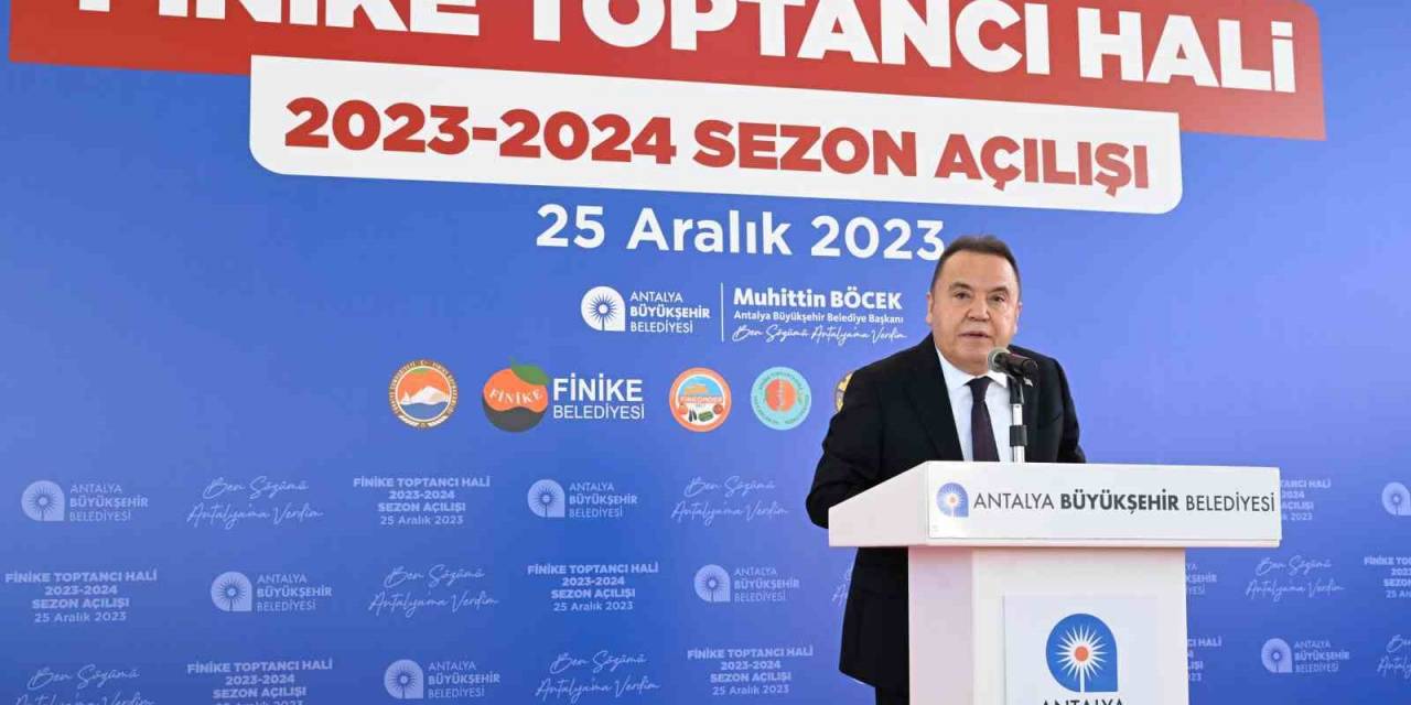 Başkan Böcek: "Finike’mize 690 Milyon Tl’lik Yatırım Yaptık"