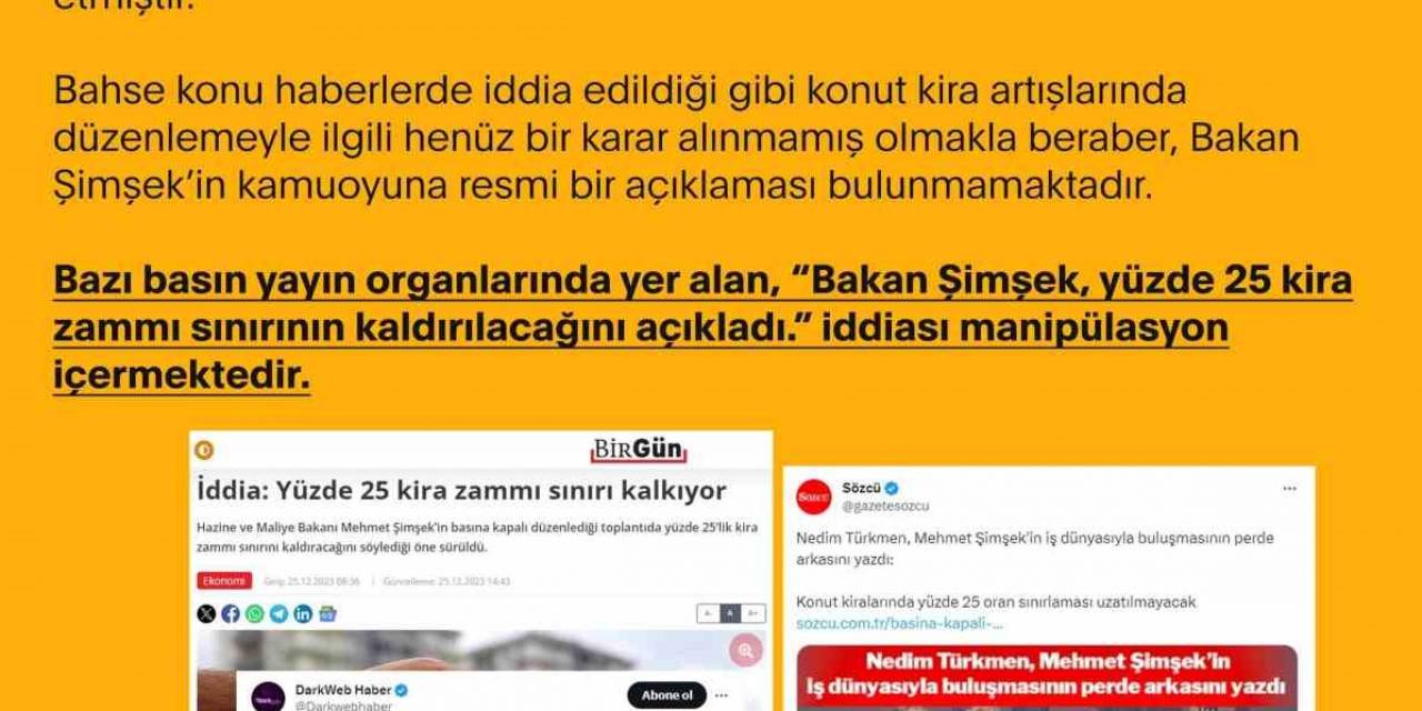 İletişim Başkanlığı, Yüzde 25 Kira Zammı Sınırının Kaldırılacağı İddiaları Yalanladı