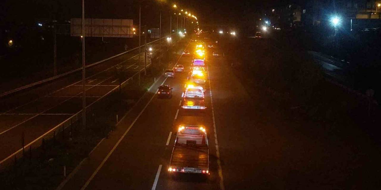 Oto Kurtarıcılardan Teröre Lanet Konvoyu